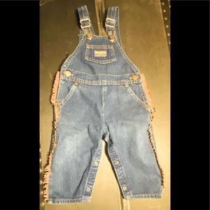 Vintage Osh Kosh bibs with fringe